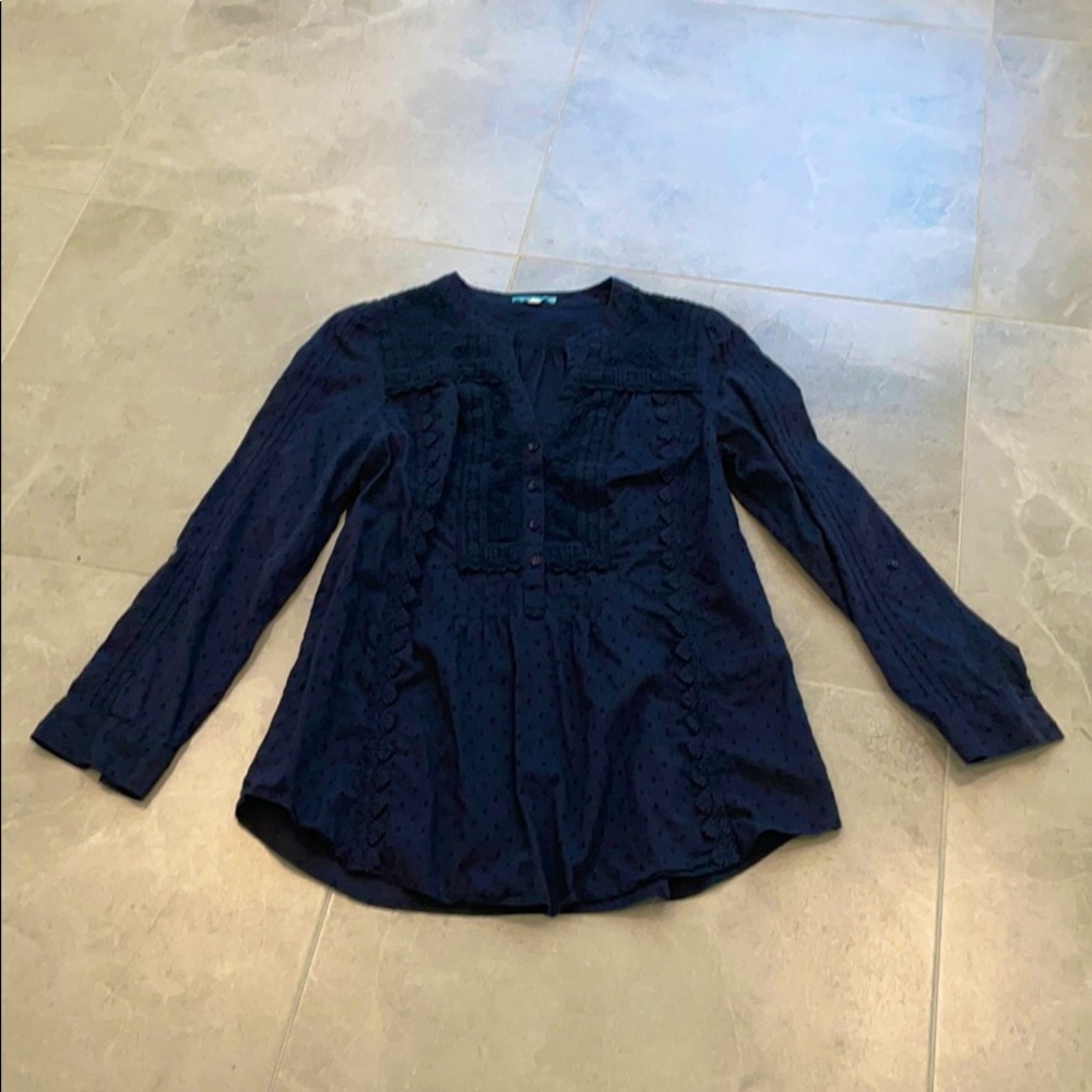 Blue Anthropology Blouse
